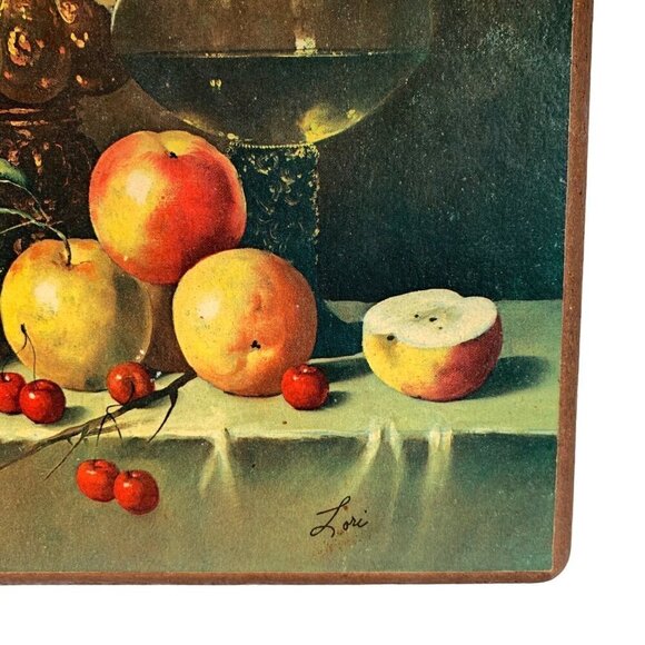 Vintage | 1970's Still Life Food Water Pitchers Signed Lori - Picture 4 of 8